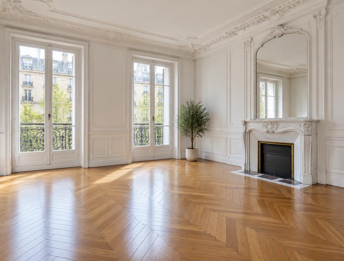 Après — Remise en état d'un appartement haussmannien